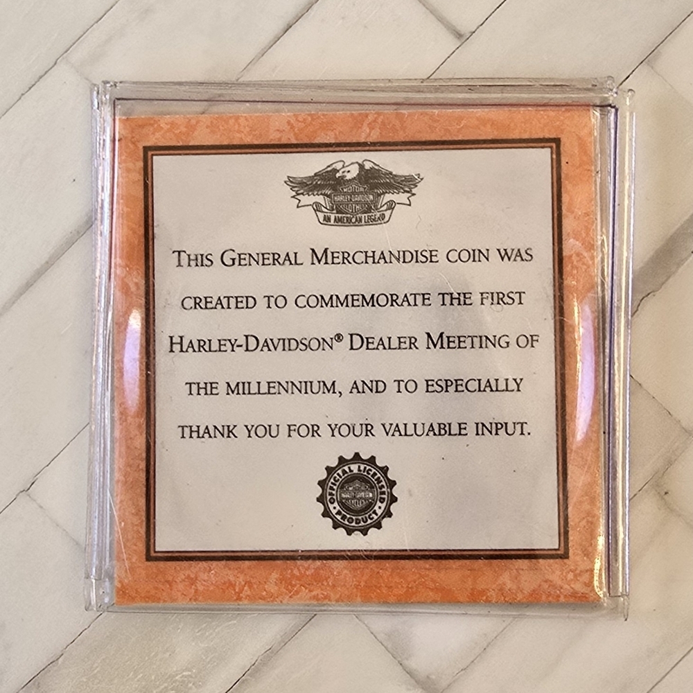 Harley-Davidson 2000 Winter Dealer Meeting Commemorative Coin - Ltd Ed - Picture 6 of 7